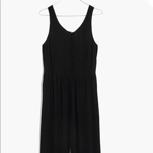 Madewell Smocked button front jumpsuit